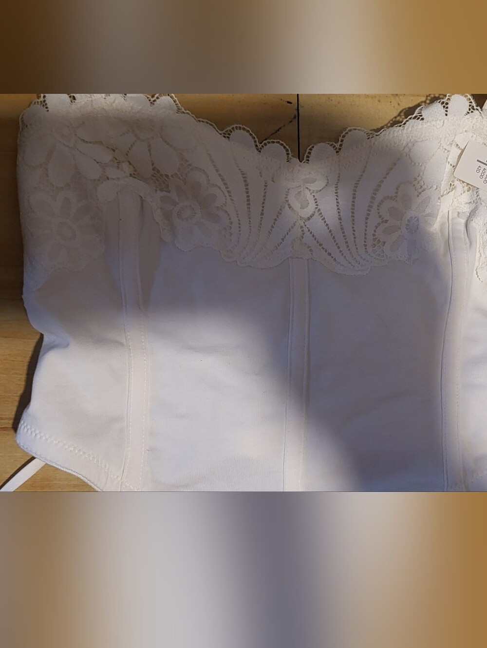 White Lace-Trim Bustier Top - Women Intimates